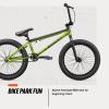 image:imageMongoose Legion Kids Freestyle BMX Bike Intermediate Rider Boys and Girls Bikes 20Inch Wheels HiTen Steel Frame Micro Drive 25x9T BMX GearingGreen