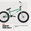image:imageMongoose Legion Kids Freestyle BMX Bike Intermediate Rider Boys and Girls Bikes 20Inch Wheels HiTen Steel Frame Micro Drive 25x9T BMX GearingGreen