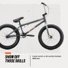image:imageMongoose Legion Kids Freestyle BMX Bike Intermediate Rider Boys and Girls Bikes 20Inch Wheels HiTen Steel Frame Micro Drive 25x9T BMX GearingGrey