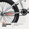 image:imageMongoose Legion Kids Freestyle BMX Bike Intermediate Rider Boys and Girls Bikes 20Inch Wheels HiTen Steel Frame Micro Drive 25x9T BMX GearingGrey