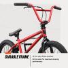 image:imageMongoose Legion Kids Freestyle BMX Bike Intermediate Rider Boys and Girls Bikes 20Inch Wheels HiTen Steel Frame Micro Drive 25x9T BMX GearingRed