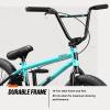 image:imageMongoose Legion Kids Freestyle BMX Bike Intermediate Rider Boys and Girls Bikes 20Inch Wheels HiTen Steel Frame Micro Drive 25x9T BMX GearingTeal