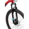 image:imageMongoose Status Mountain Bike 275 Inch Bike for Men and Women 21 Speed Aluminum Suspension Frame Steel Rear Triangle Dual Suspension Knobby Mountain Tires Mechanical Disc Brakes Adult BicycleRed