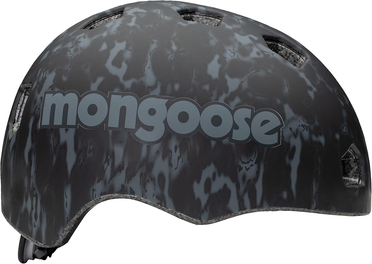Clear Microshell Mongoose All Terrain Kids Bike Helmet, Ages 5-8, 3-in-1 Multisport ...
