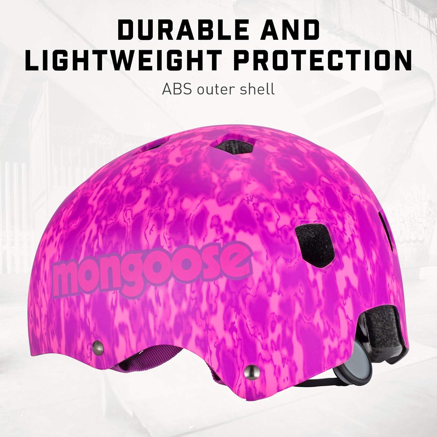 Microshell Vent Mongoose All Terrain Kids Bike Helmet, Ages 5-8, 3-in-1 Multisport ...