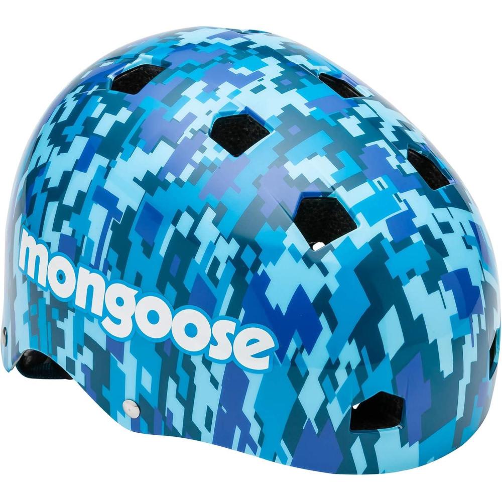 Clear Microshell Mongoose All Terrain Kids Bike Helmet, Ages 5-8, 3-in-1 Multisport ...