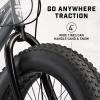 image:imageMongoose Argus Trail or ST Fat Tire Mountain Bike 20 24 or 26 Inch Bike for Kids and Adults 7 or 16 Speed Aluminum or Steel Frame Knobby Mountain Fat Tires Mechanical Disc BrakesGrey