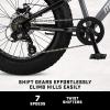 image:imageMongoose Argus Trail or ST Fat Tire Mountain Bike 20 24 or 26 Inch Bike for Kids and Adults 7 or 16 Speed Aluminum or Steel Frame Knobby Mountain Fat Tires Mechanical Disc BrakesGrey