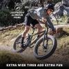 image:imageMongoose Argus Trail or ST Fat Tire Mountain Bike 20 24 or 26 Inch Bike for Kids and Adults 7 or 16 Speed Aluminum or Steel Frame Knobby Mountain Fat Tires Mechanical Disc BrakesGreen