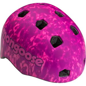 image:imageMongoose All Terrain Kids Bike Helmet Ages 58 3in1 Multisport Compatible Lightweight Microshell 10 Air Vents Adjustable Fit Internal Pads BMX Bike Helmet for KidsPink Acid