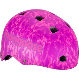 image:imageMongoose All Terrain Kids Bike Helmet Ages 58 3in1 Multisport Compatible Lightweight Microshell 10 Air Vents Adjustable Fit Internal Pads BMX Bike Helmet for KidsPinkPurple